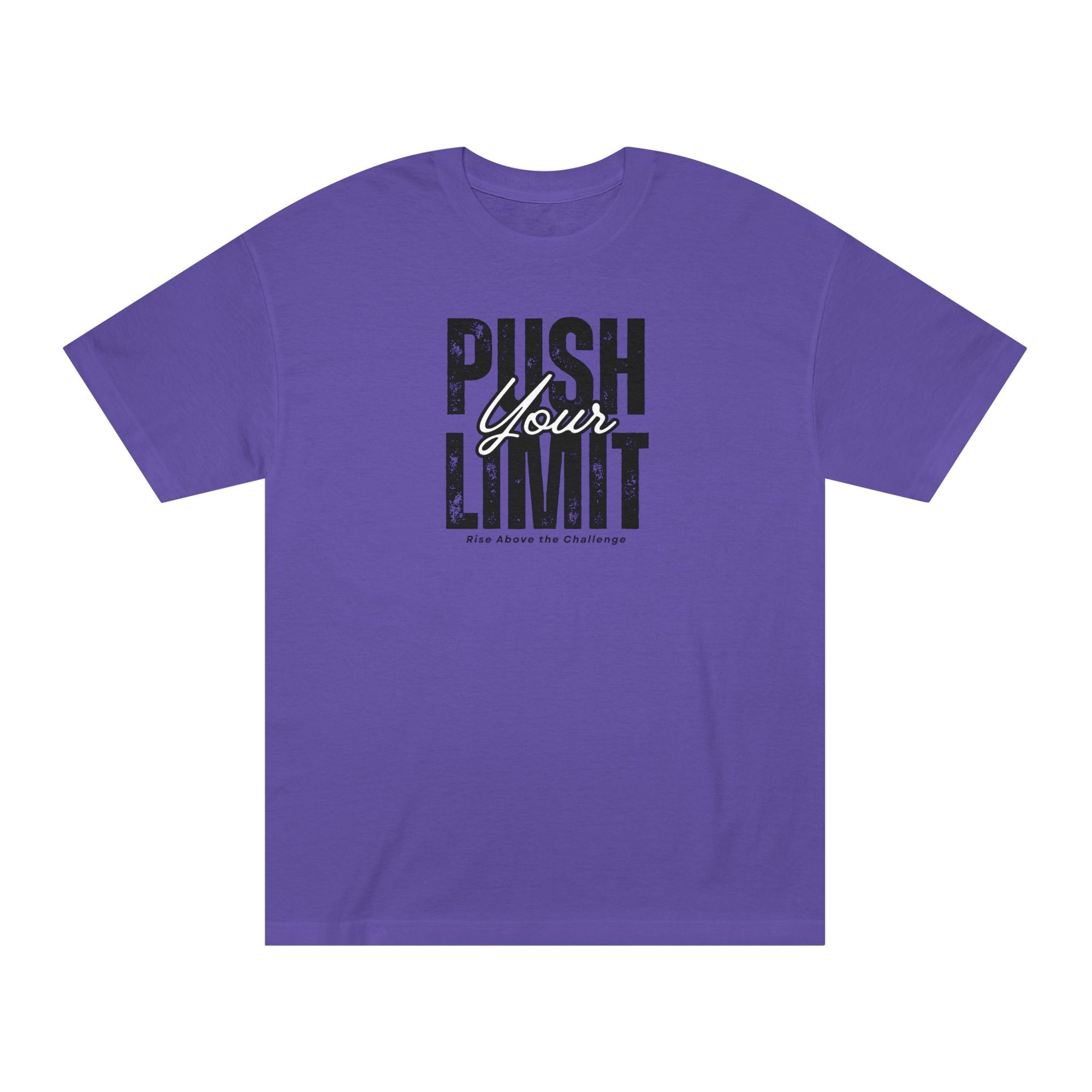 Motivational Unisex Tee - "Push Your Limit" - Fitness Apparel, Gym Shirt, Workout Gift, Inspirational Clothing, Casual Wear
