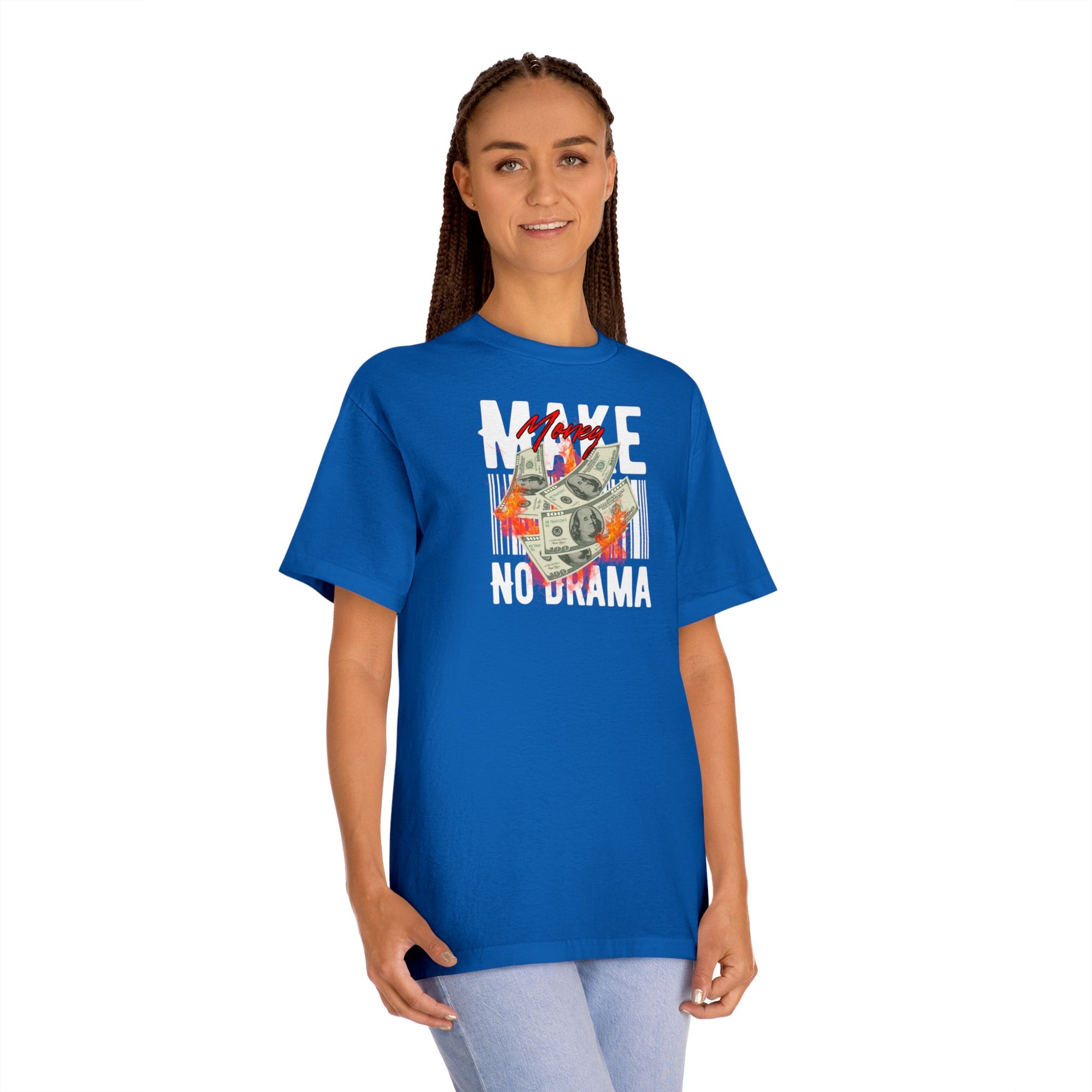 Make Money, No Drama Tee – Quiet Hustle, Loud Message