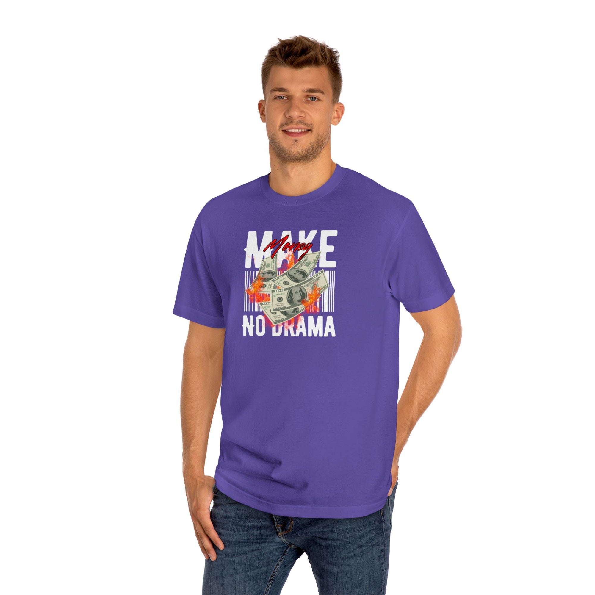 Make Money, No Drama Tee – Quiet Hustle, Loud Message