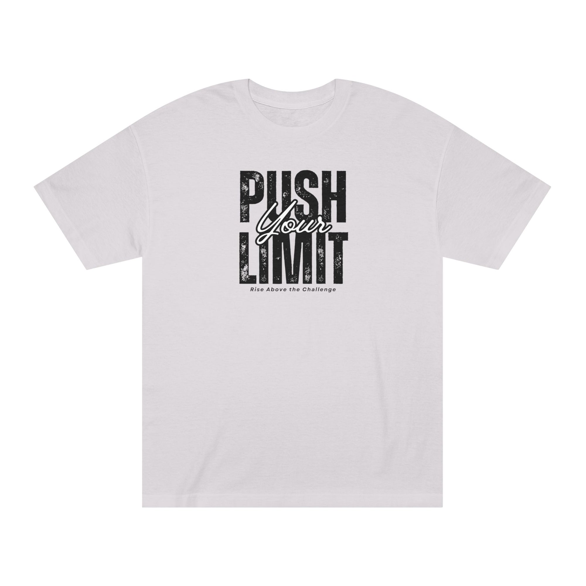 Motivational Unisex Tee - "Push Your Limit" - Fitness Apparel, Gym Shirt, Workout Gift, Inspirational Clothing, Casual Wear