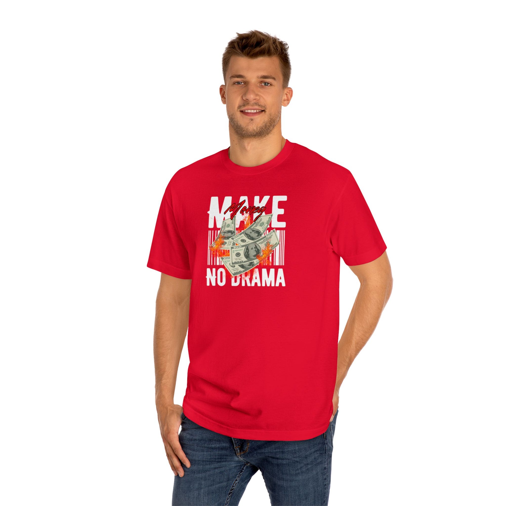 Make Money, No Drama Tee – Quiet Hustle, Loud Message