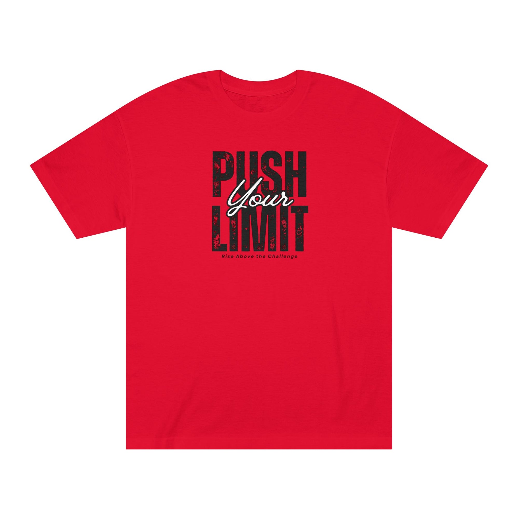 Motivational Unisex Tee - "Push Your Limit" - Fitness Apparel, Gym Shirt, Workout Gift, Inspirational Clothing, Casual Wear