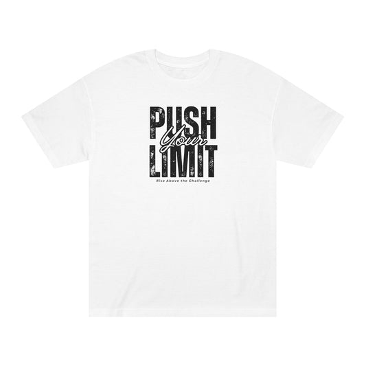 Motivational Unisex Tee - "Push Your Limit" - Fitness Apparel, Gym Shirt, Workout Gift, Inspirational Clothing, Casual Wear