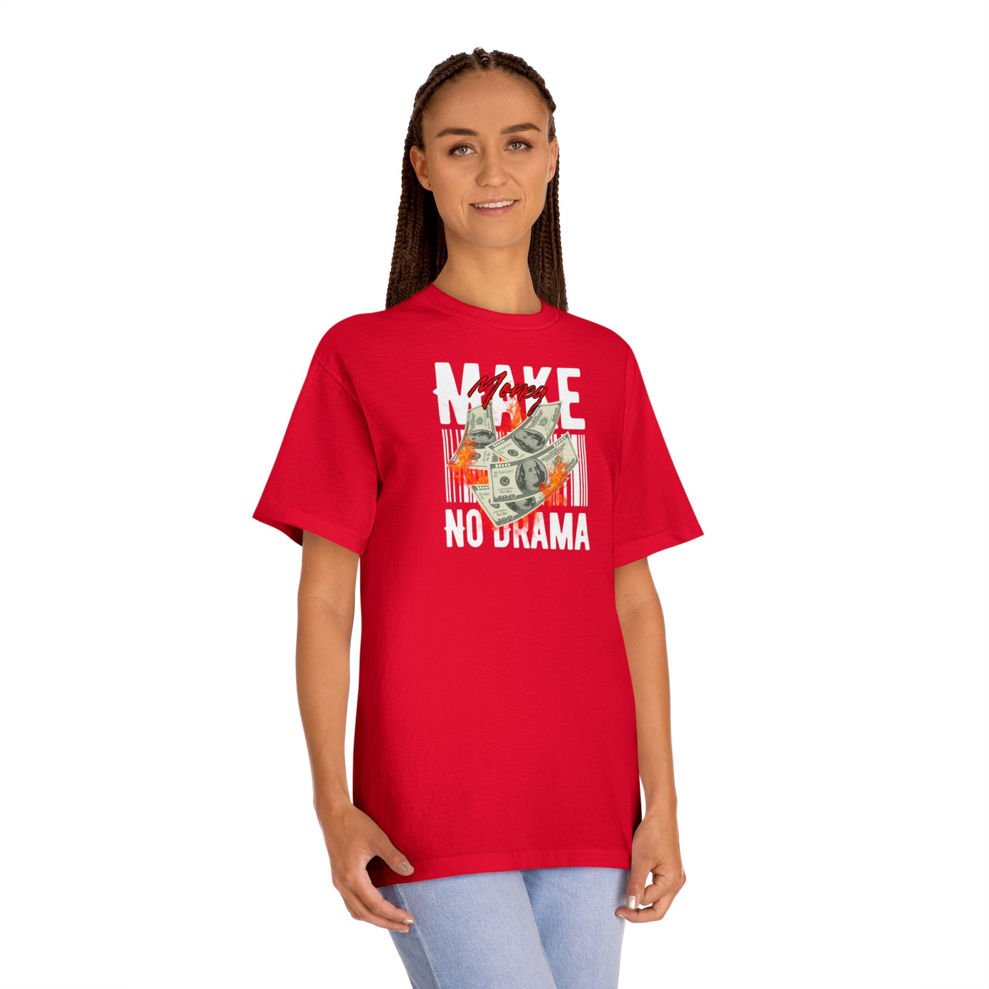 Make Money, No Drama Tee – Quiet Hustle, Loud Message